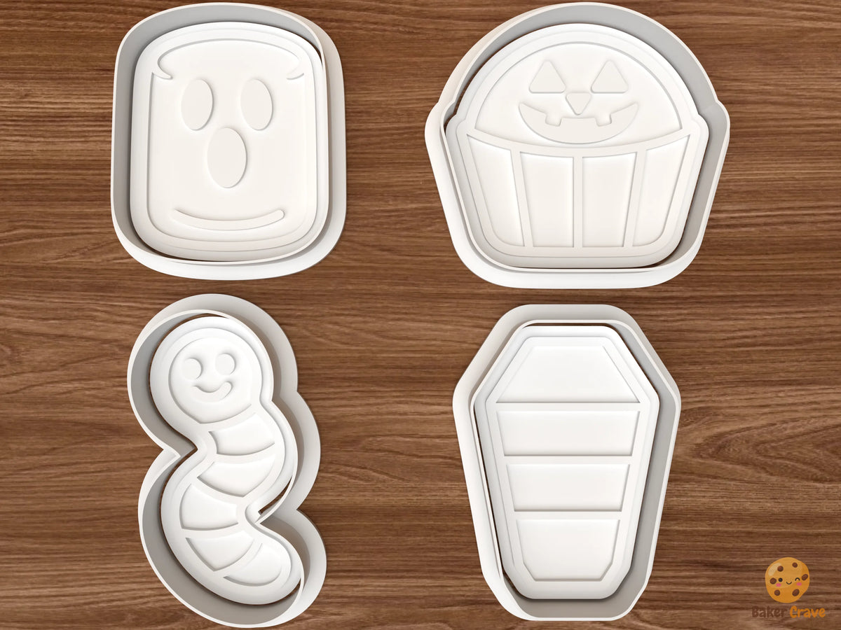 Halloween Candy Ghost Cookie Cutter Set
