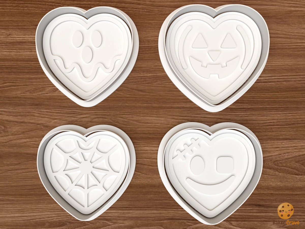 Halloween Hearts Cookie Cutter Set