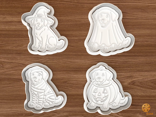 Halloween Labrador Retriever Dog Cookie Cutter Set