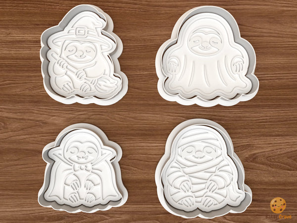 Halloween Sloth Cookie Cutter Set