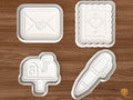 Happy Mail Cookie Cutter Set STL File - 01 set main
