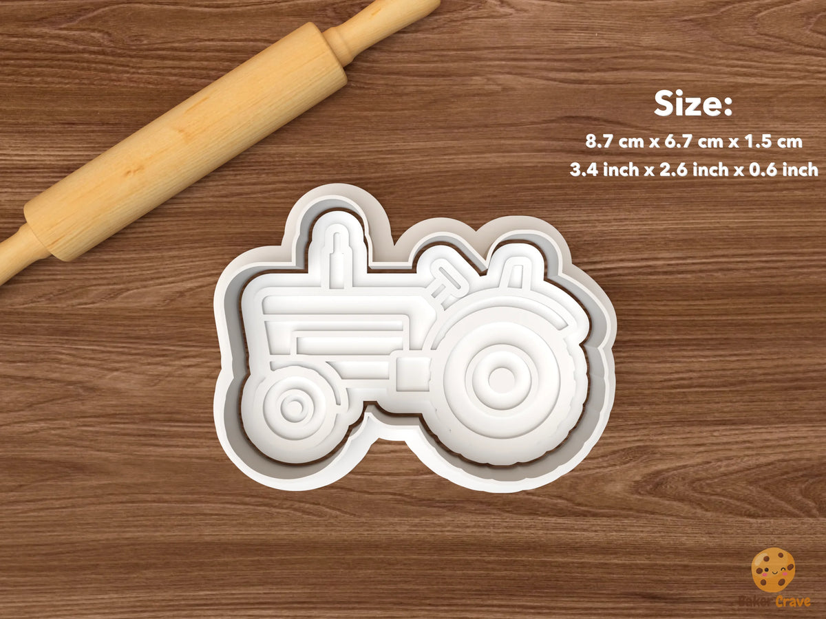 Harvest Tractor Cookie Cutter Set STL File