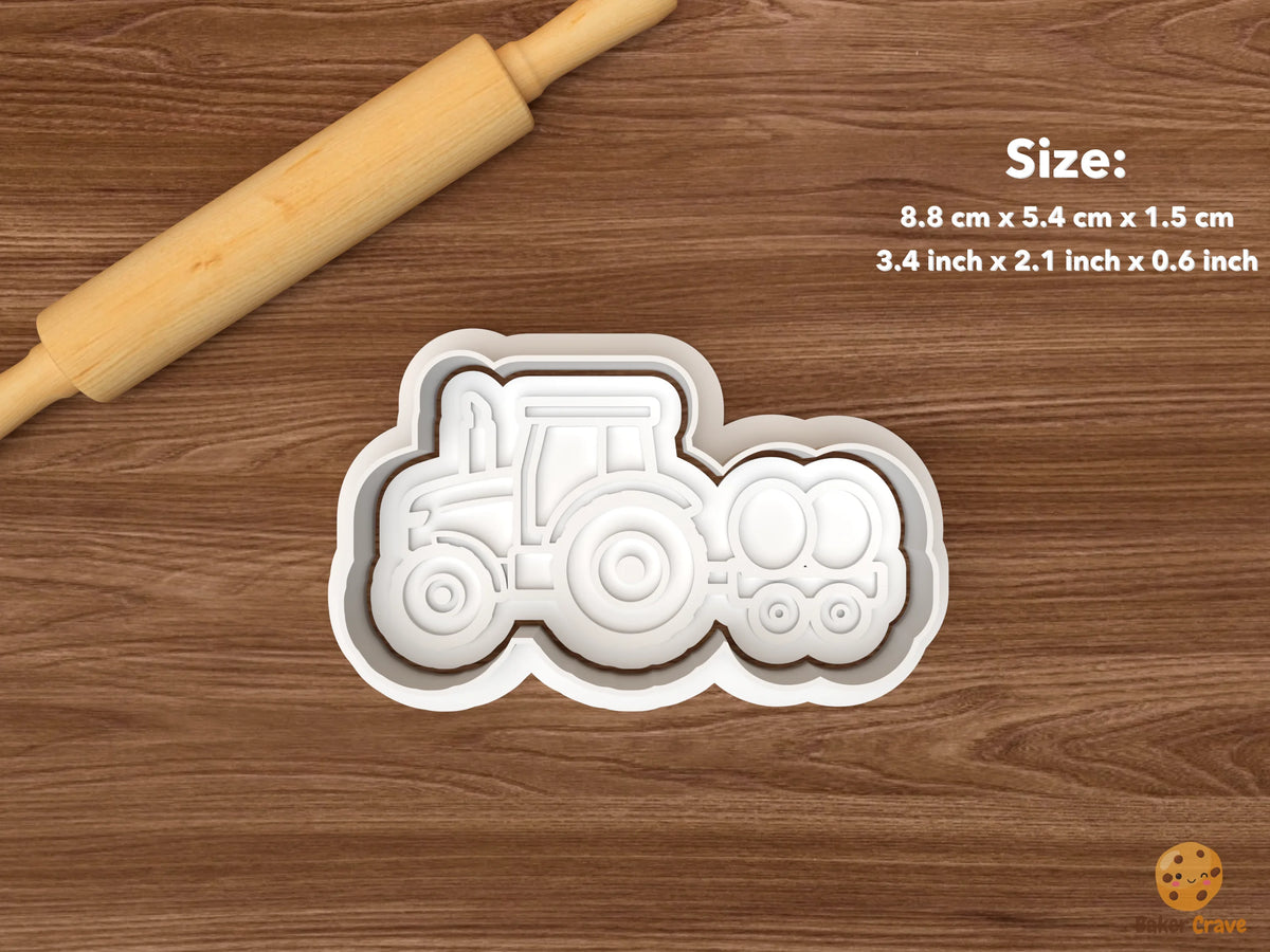 Harvest Tractor Cookie Cutter Set STL File
