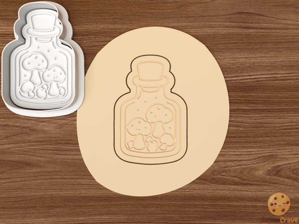 Herbs & Potion Cookie Cutter Set STL File - herb5