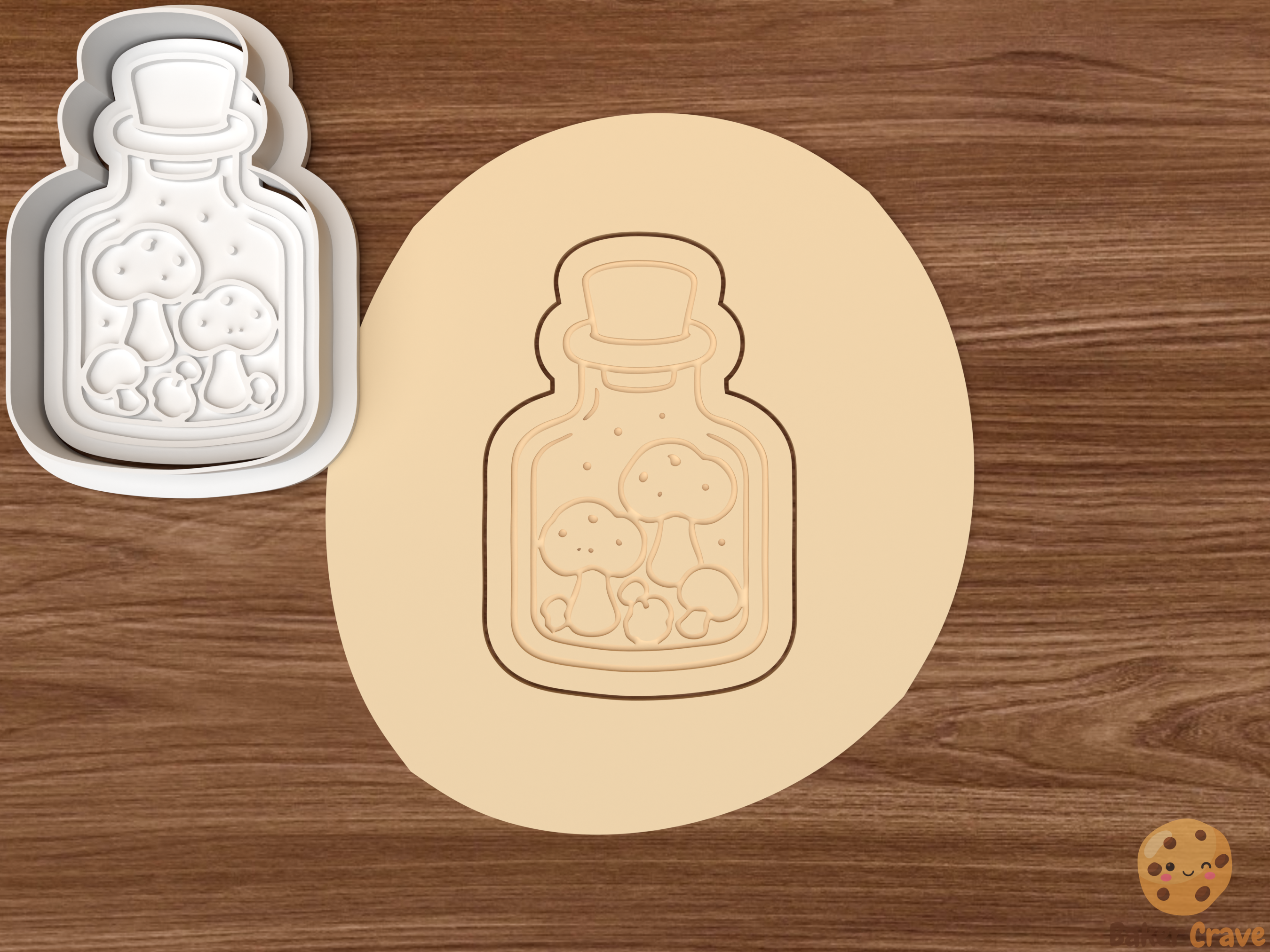 Herbs & Potion Cookie Cutter Set STL File - herb5