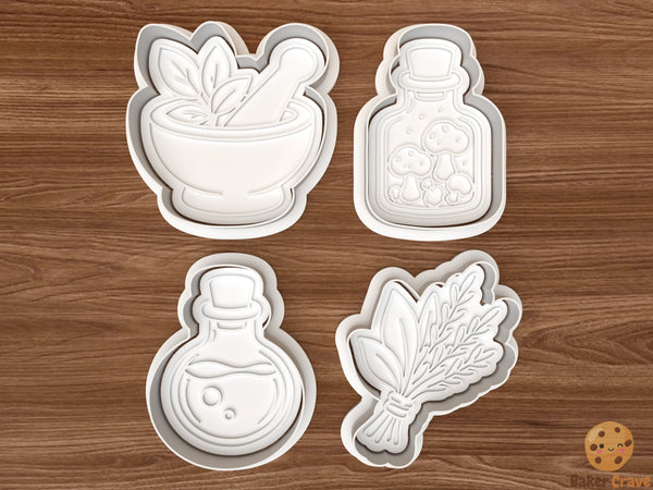 Herbs & Potion Cookie Cutter Set