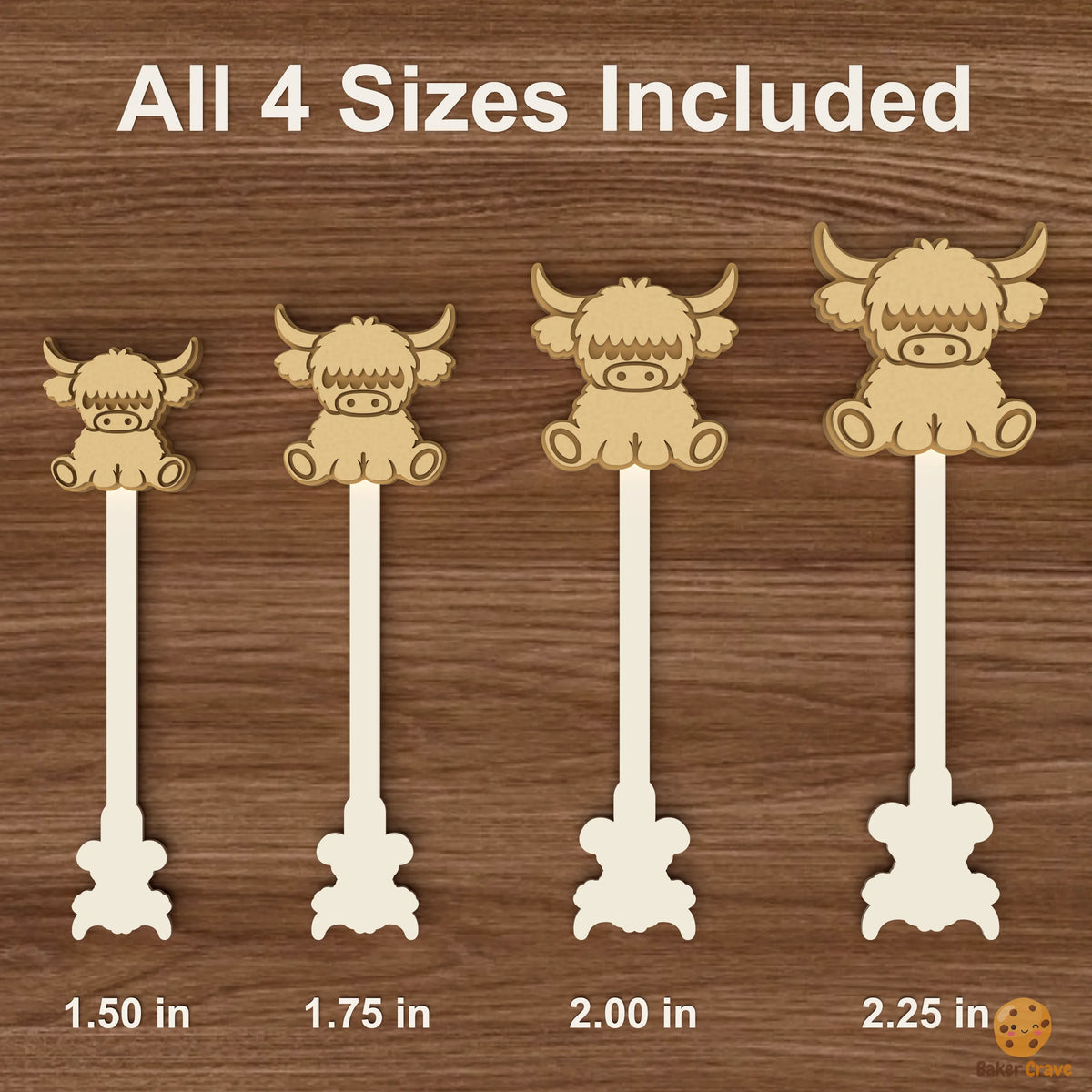 Highland Cow Cake Pop Mold STL File