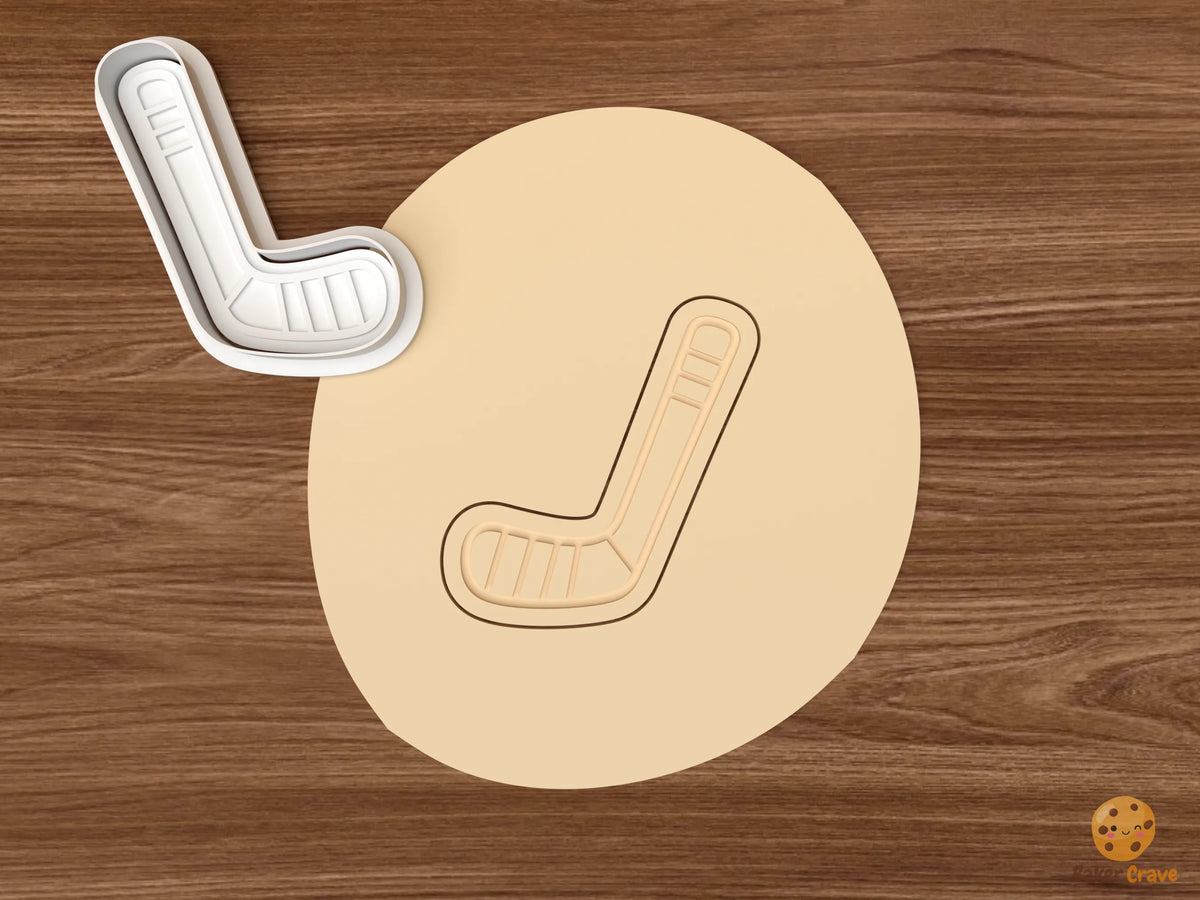 Hockey Sports Cookie Cutter Set - dough hockey stick