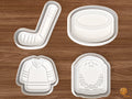 Hockey Sports Cookie Cutter Set STL File - 01 set main