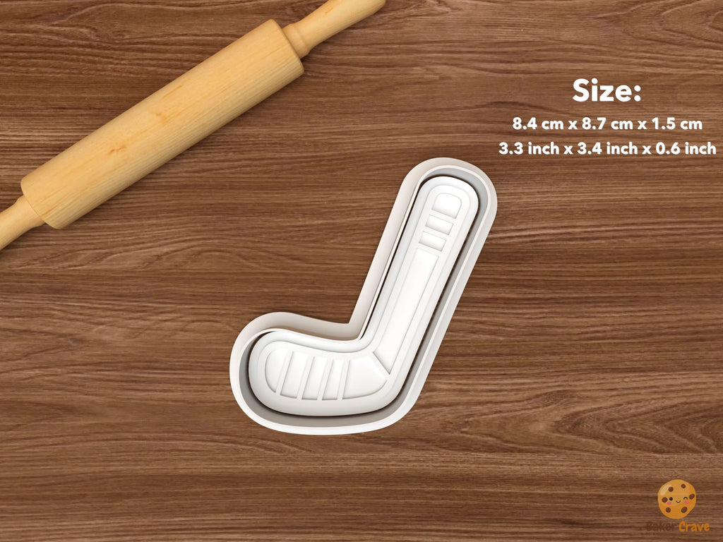 Hockey Sports Cookie Cutter Set STL File - single hockey stick
