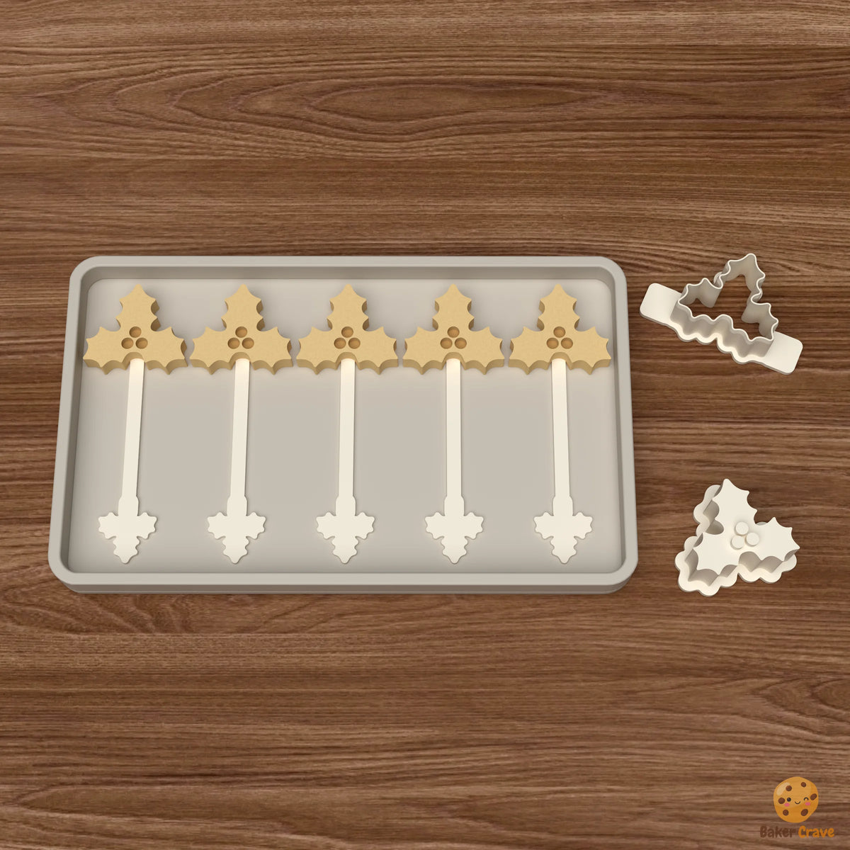 Holly Berry Cake Pop Mold STL File