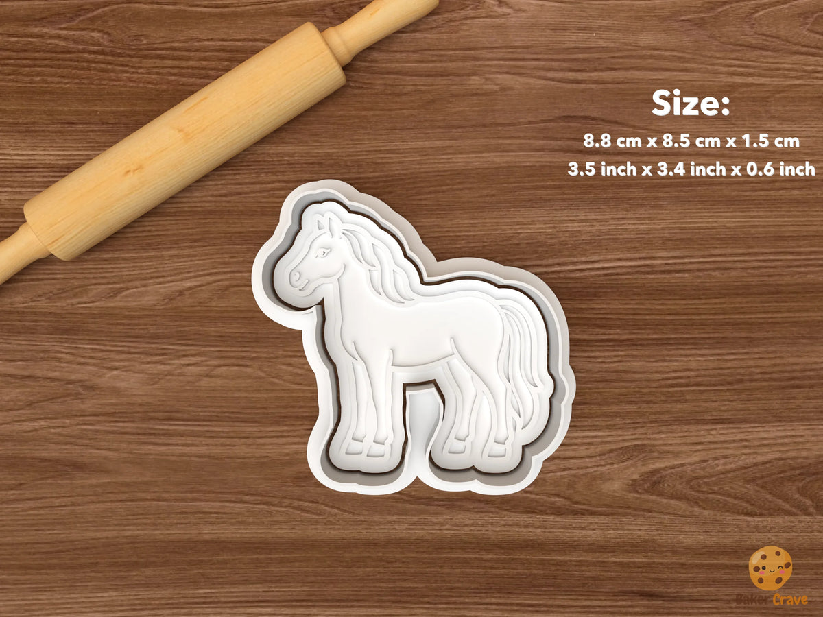 Horse Cookie Cutter Set - single standing horse