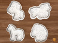 Horse Cookie Cutter Set STL File - 01 set main