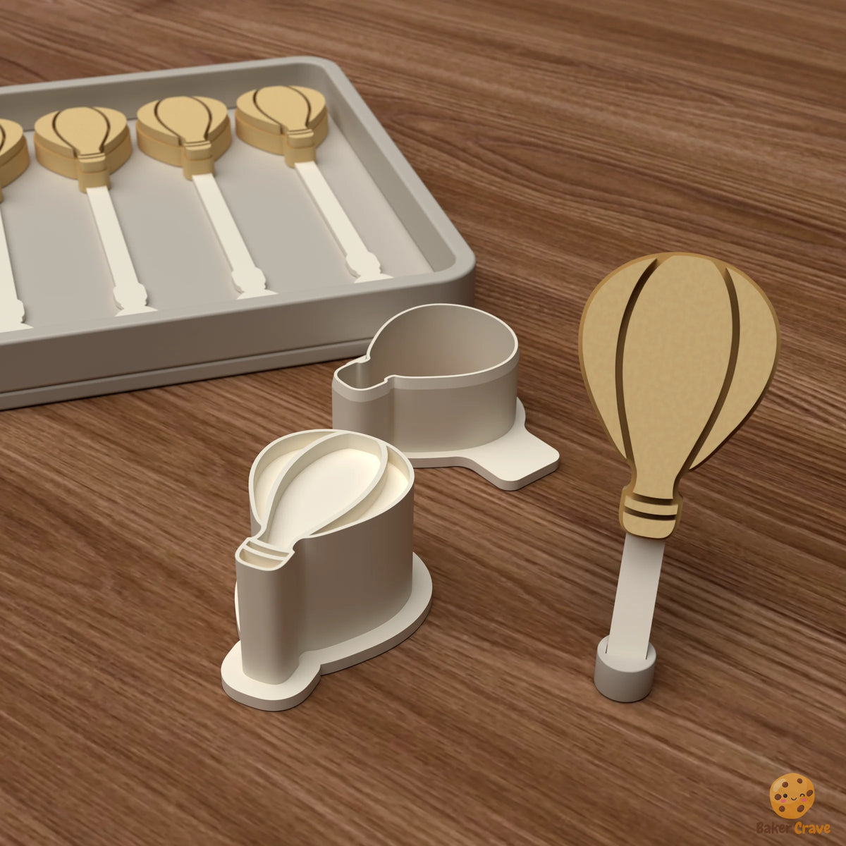 Hot Air Balloon Cake Pop Mold STL File