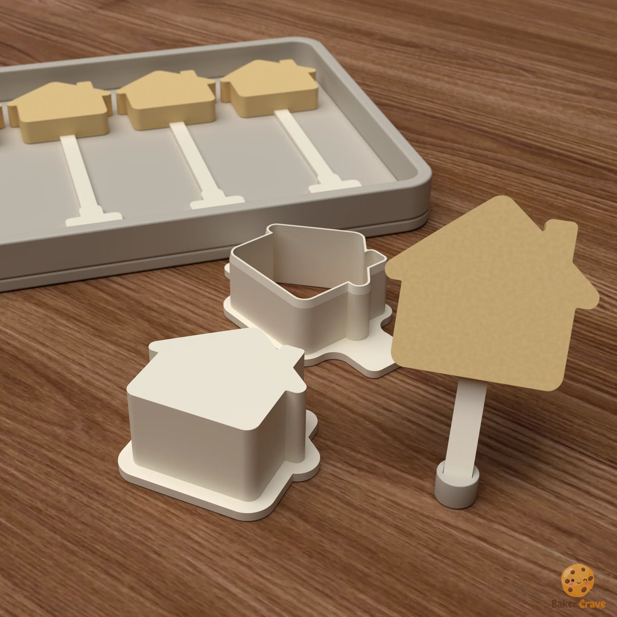 House Cake Pop Mold STL File