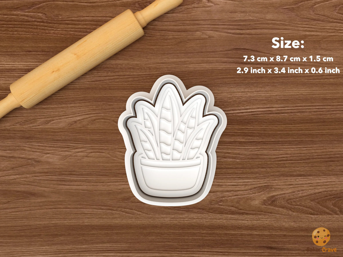 Houseplant Cookie Cutter Set - single snake plant