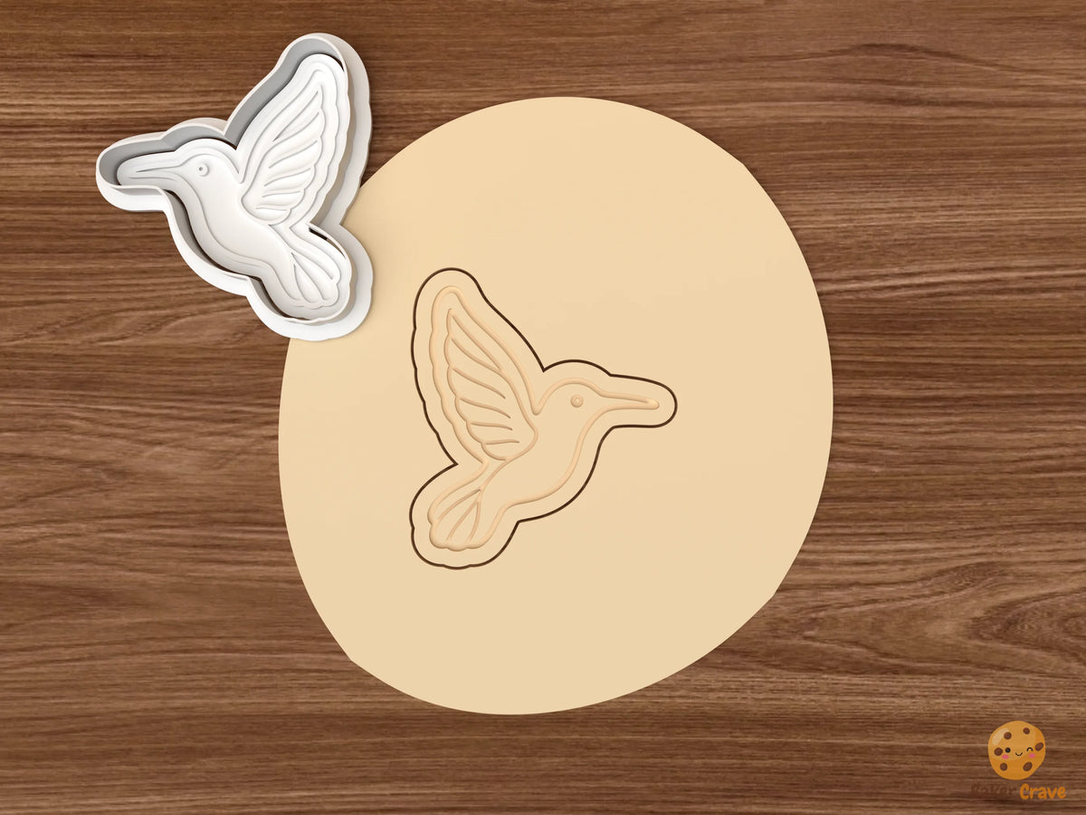 Hummingbird Flower Cookie Cutter Set STL File