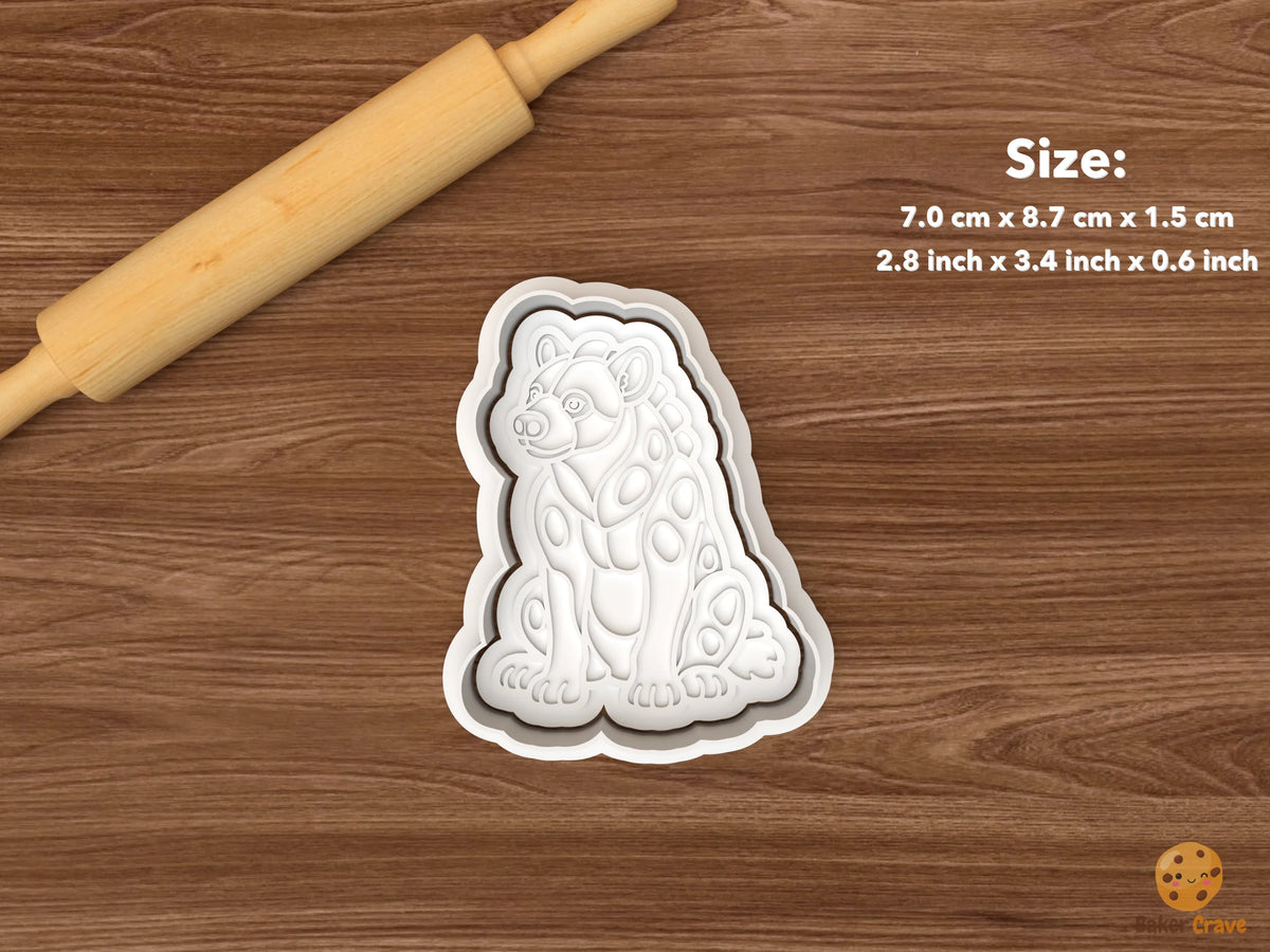 Hyena Cookie Cutter Set STL File - single sitting hyena