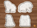 Hyena Cookie Cutter Set STL File - 01 set main