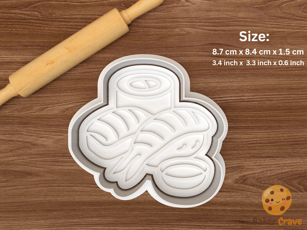 Japan Culture Cookie Cutter Set STL File - japan5fix