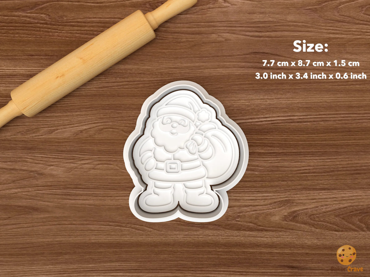 Jolly Santa Cookie Cutter Set STL File