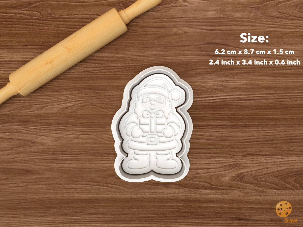 Jolly Santa Cookie Cutter Set STL File