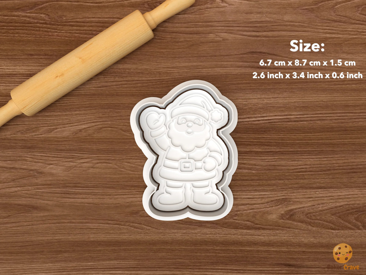 Jolly Santa Cookie Cutter Set STL File