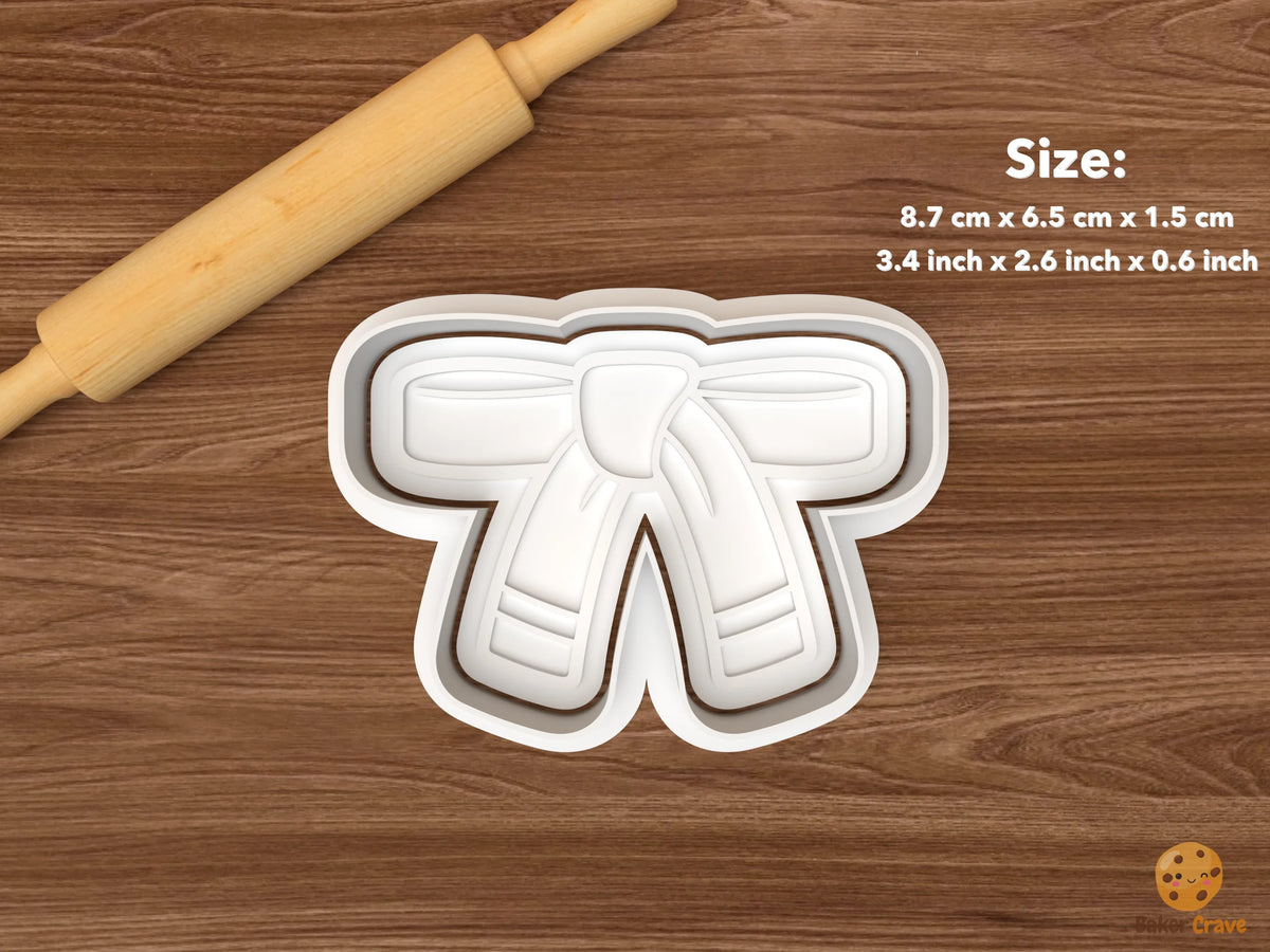 Karate Cookie Cutter Set STL File - single karate belt