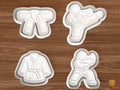 Karate Cookie Cutter Set STL File - 01 set main