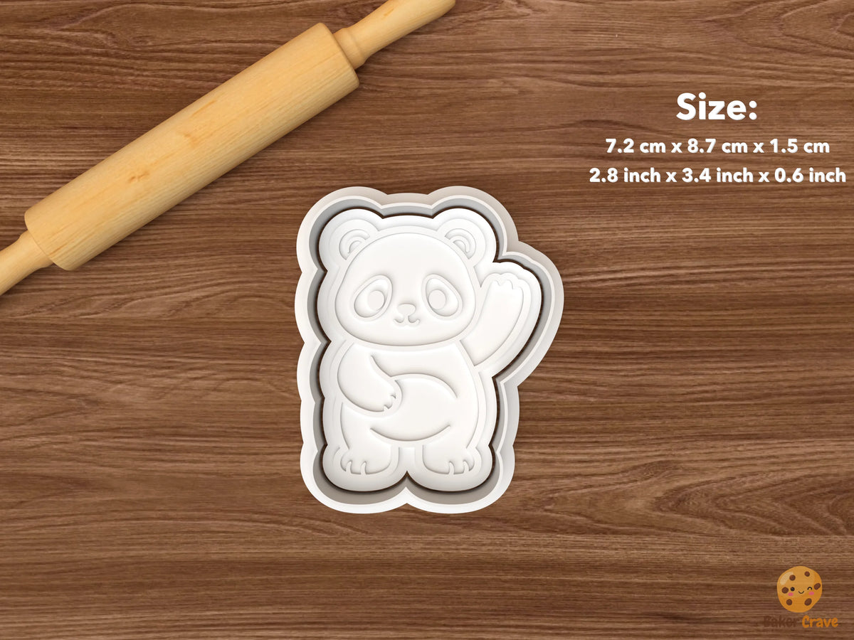 Kawaii Giant Panda Cookie Cutter Set