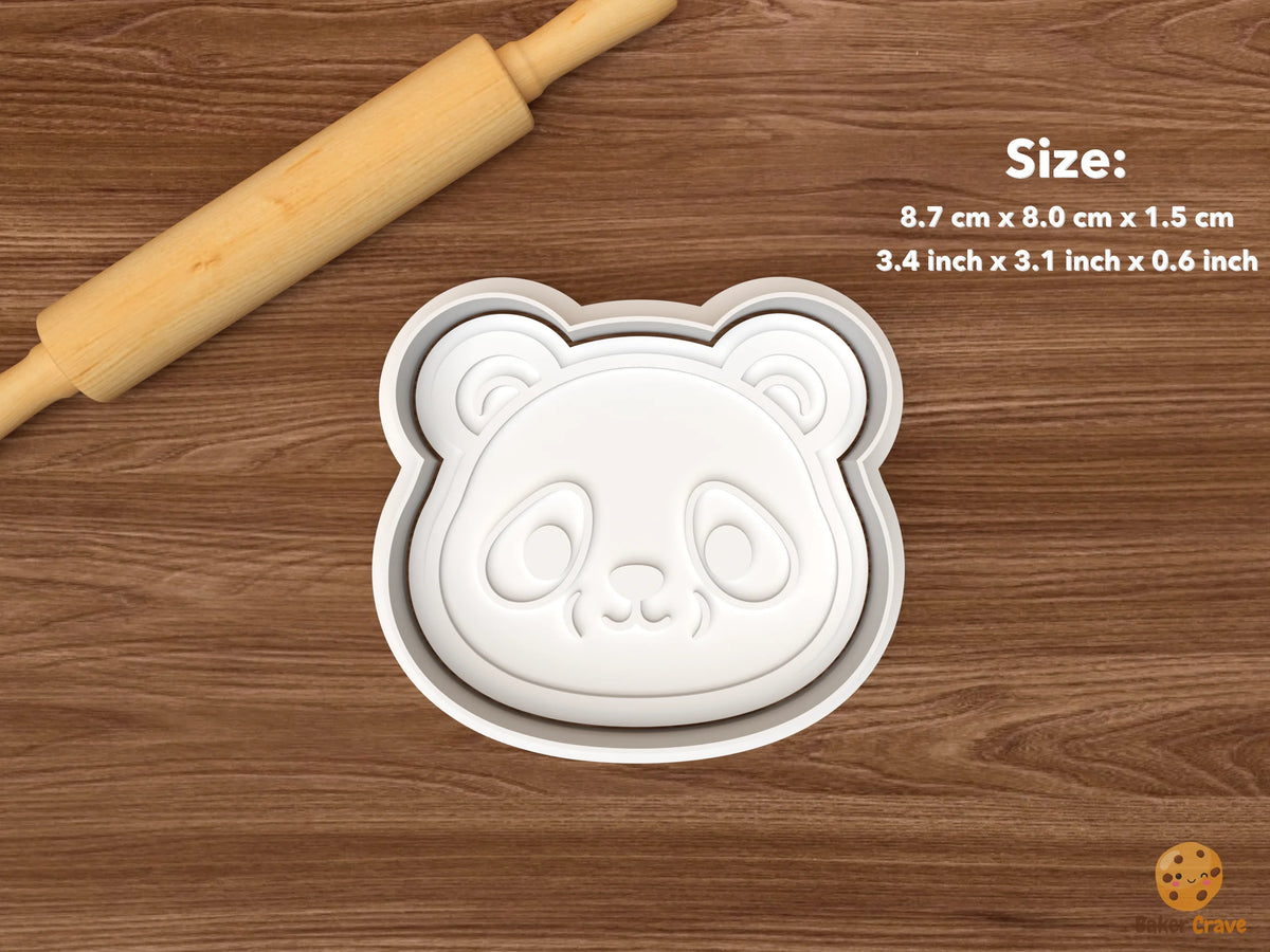 Kawaii Giant Panda Cookie Cutter Set