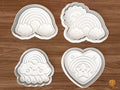 Kawaii Rainbow Cookie Cutter Set STL File - 01 set main