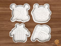 Knitting Cookie Cutter Set STL File - knit1