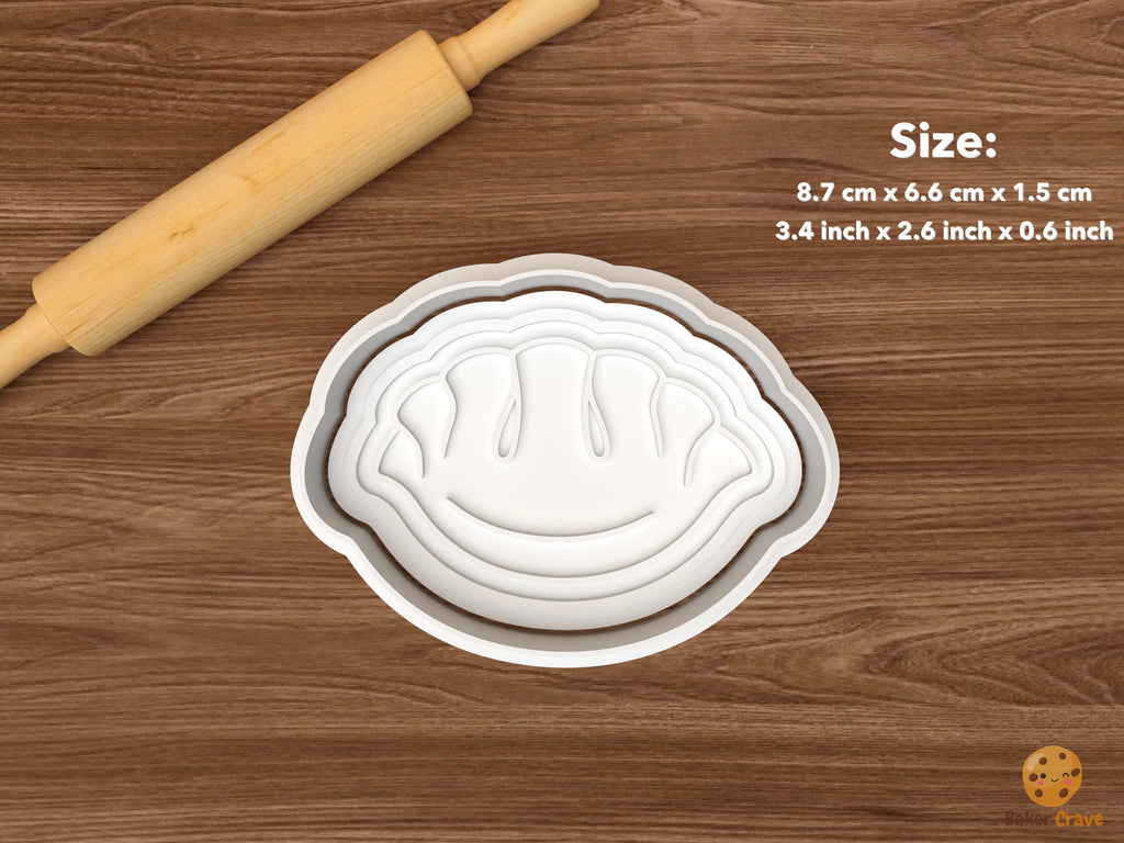 Korean Street Food Cookie Cutter Set STL File - single mandu dumpling