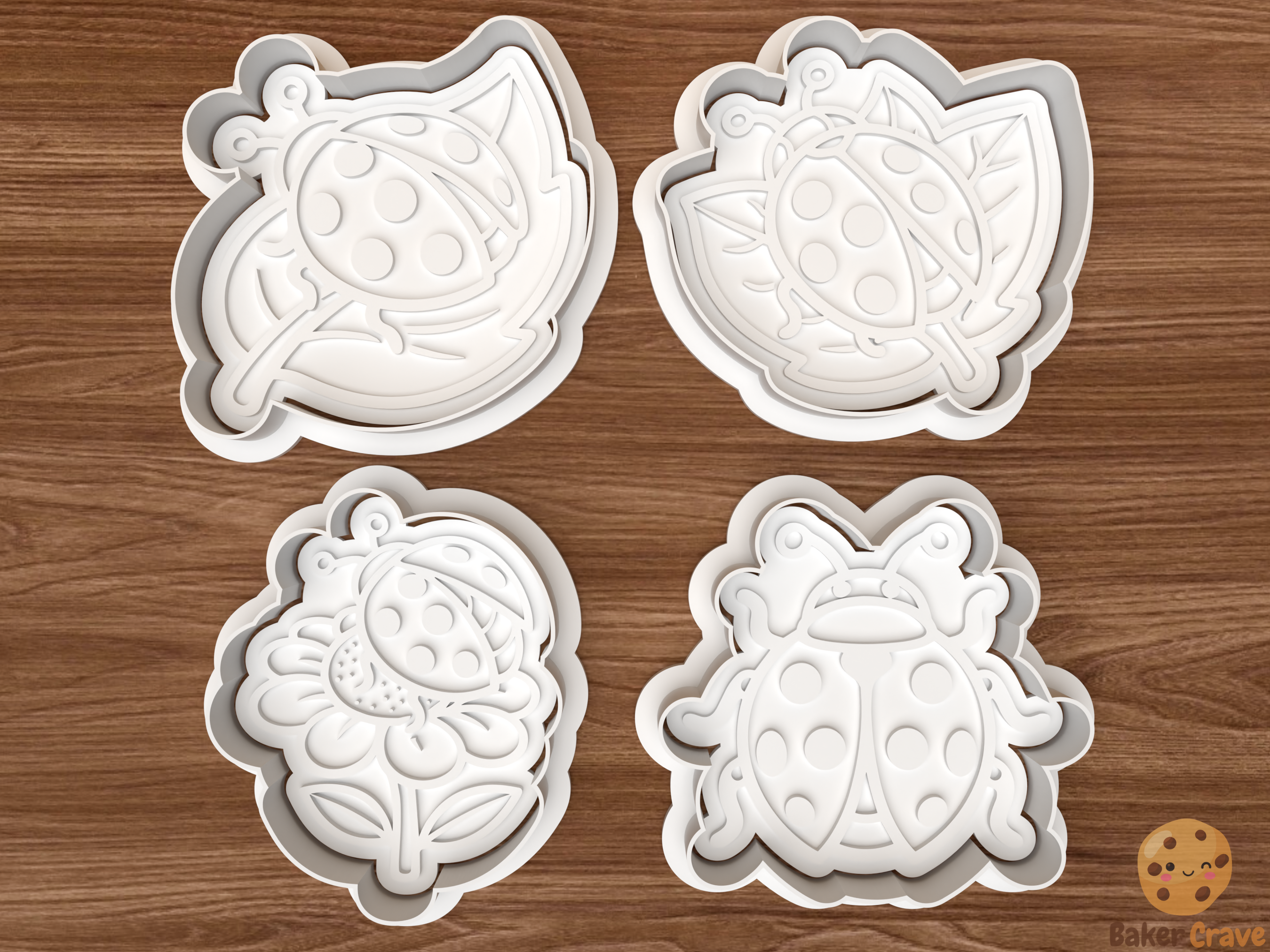 Ladybug Cookie Cutter Set STL File - ladybug1