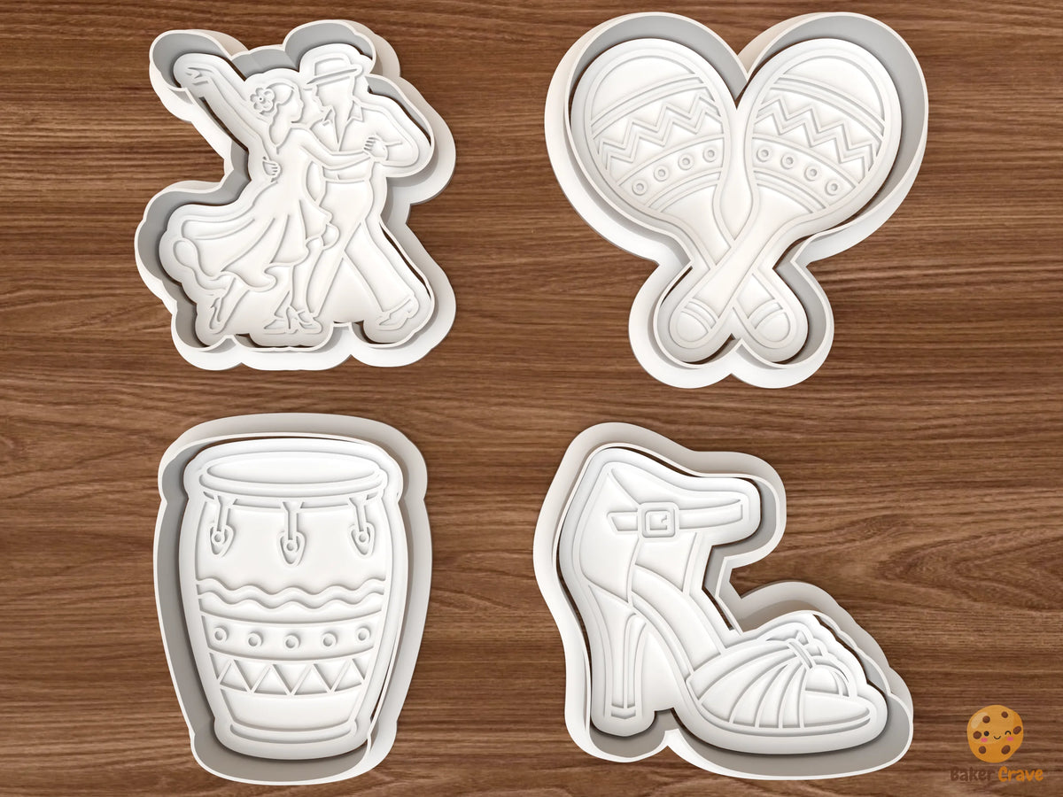 Latin Dance Cookie Cutter Set - 01 set main