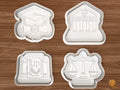 Law School Graduation Cookie Cutter Set STL File - 01 set main