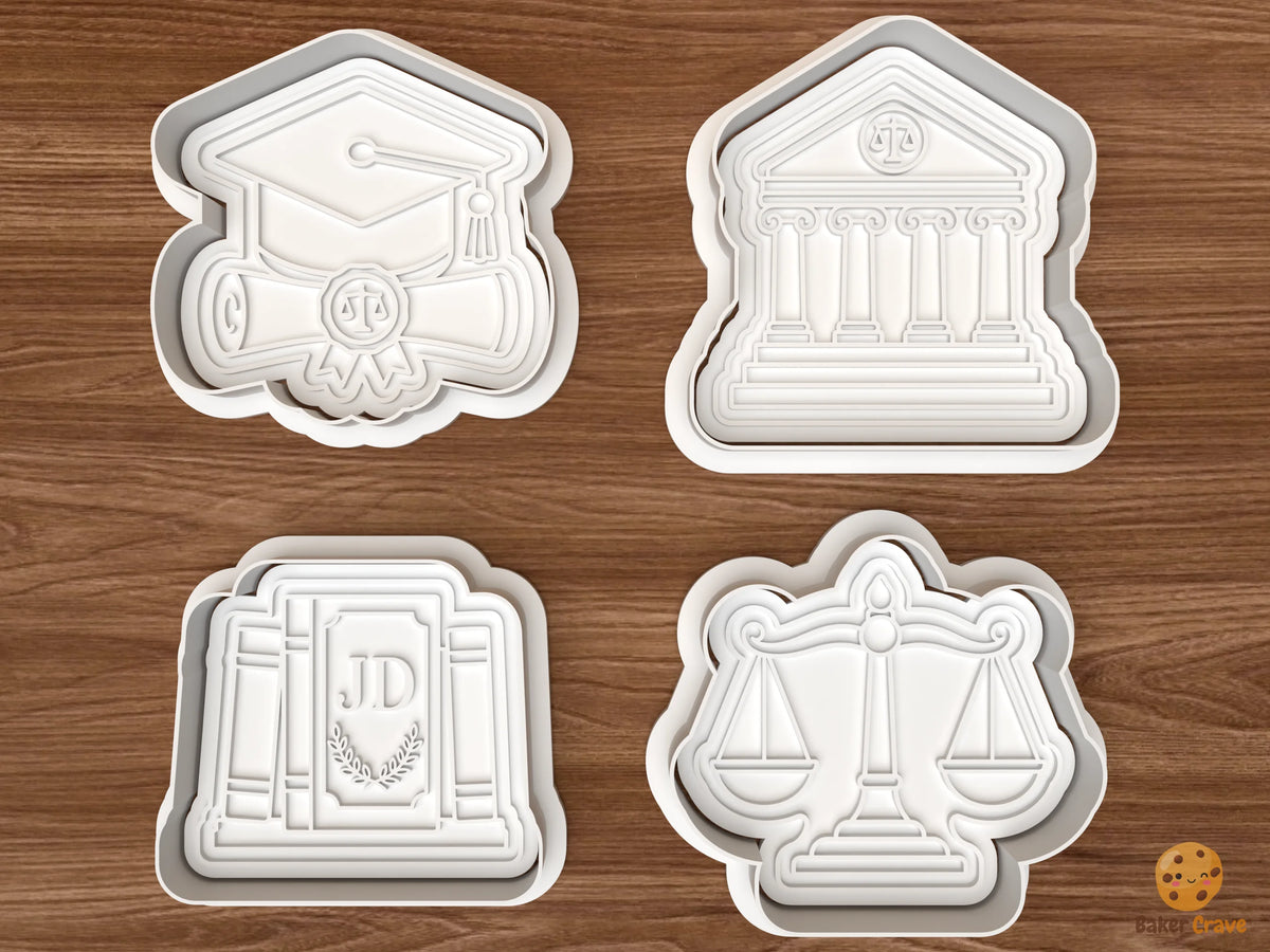 Law School Graduation Cookie Cutter Set - 01 set main