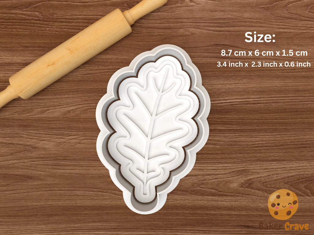 Leaf Cookie Cutter Set STL File - leaf3