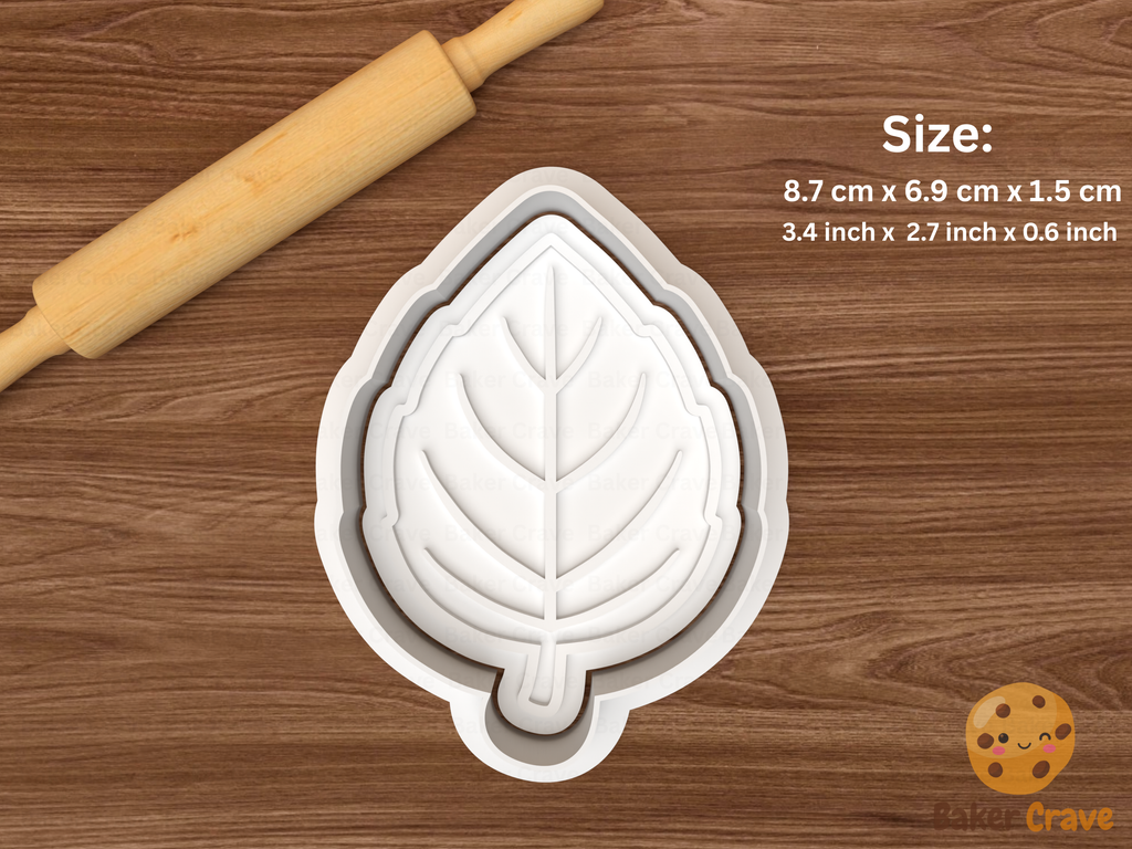 Leaf Cookie Cutter Set STL File - leaf4