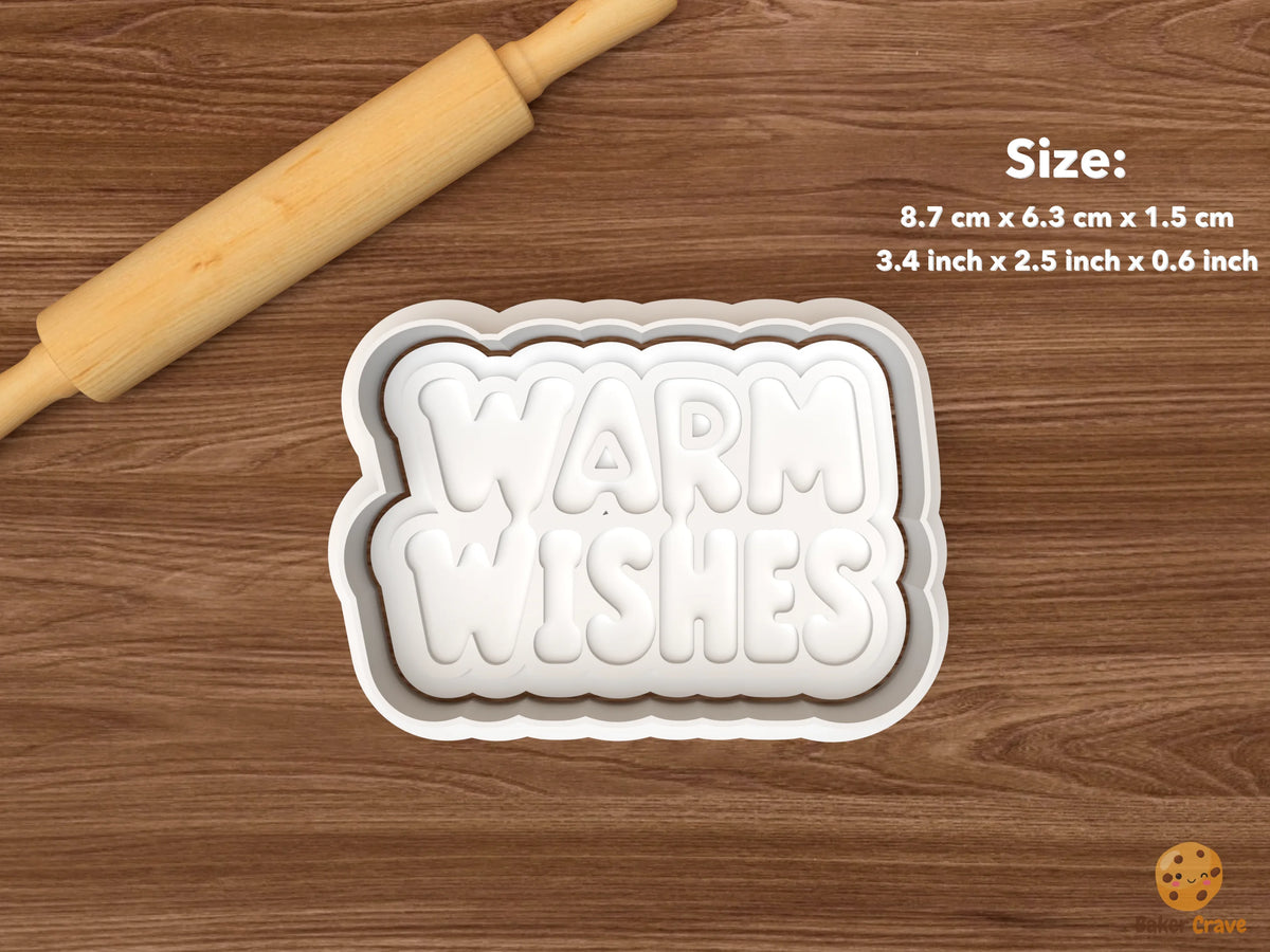Let It Snow Winter Greetings Cookie Cutter Set STL File