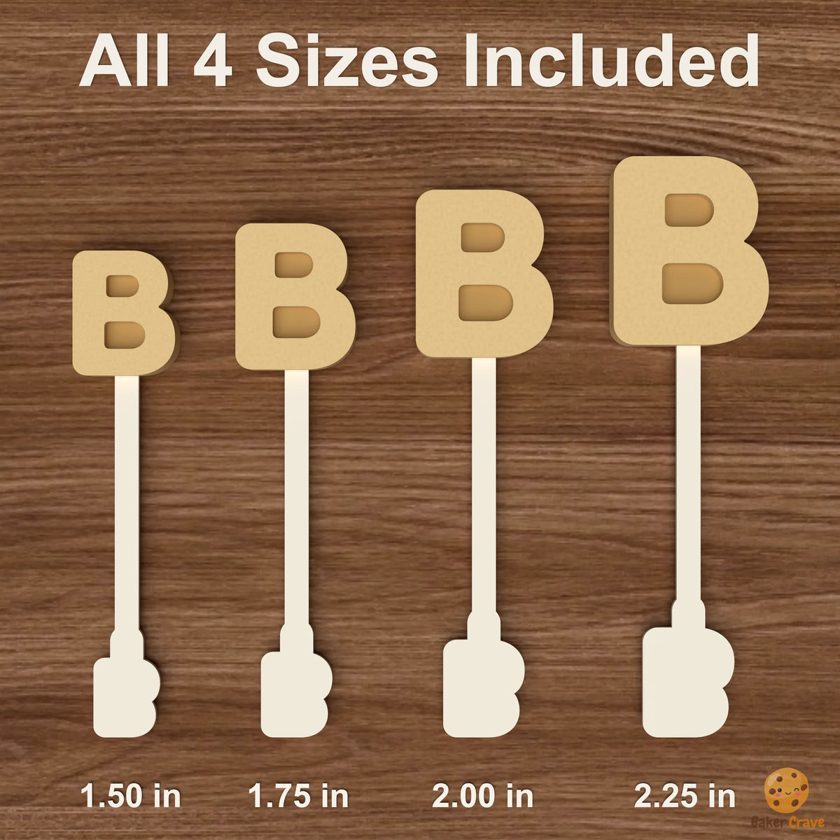 Letter B Cake Pop Mold STL File