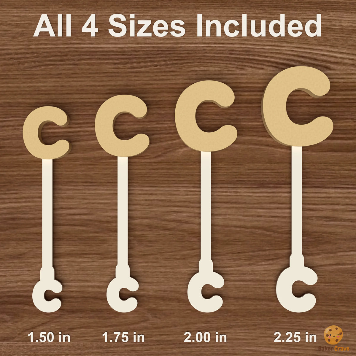 Letter C Cake Pop Mold STL File