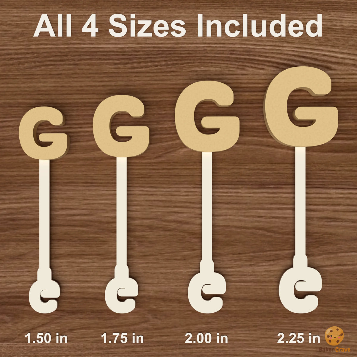 Letter G Cake Pop Mold STL File
