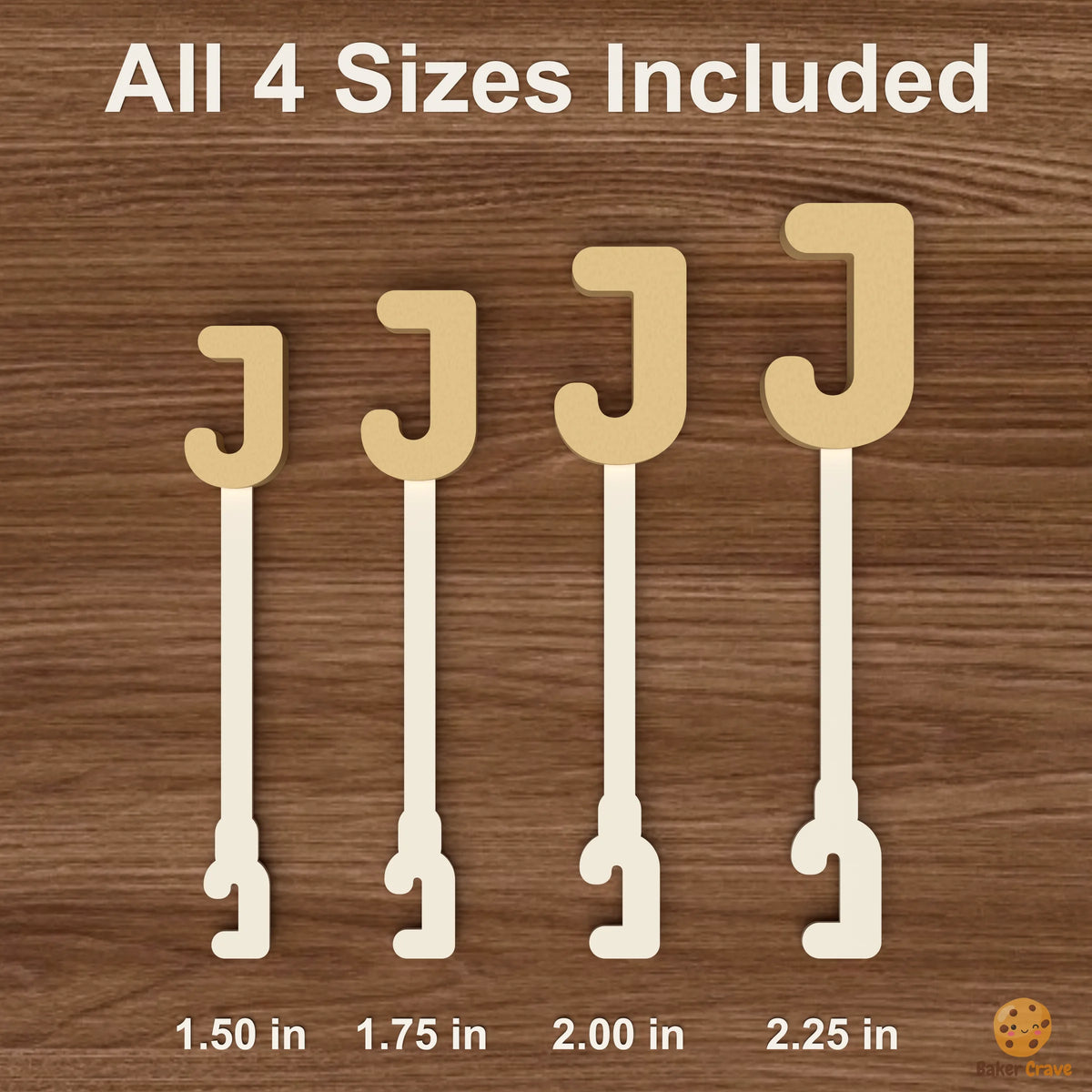 Letter J Cake Pop Mold STL File
