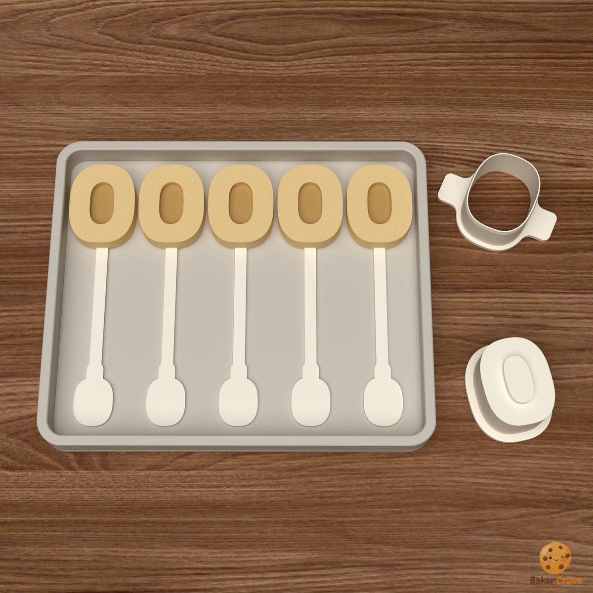 Letter O Cake Pop Mold STL File
