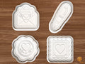 Love Letter Stationery Cookie Cutter Set STL File - 01 set main