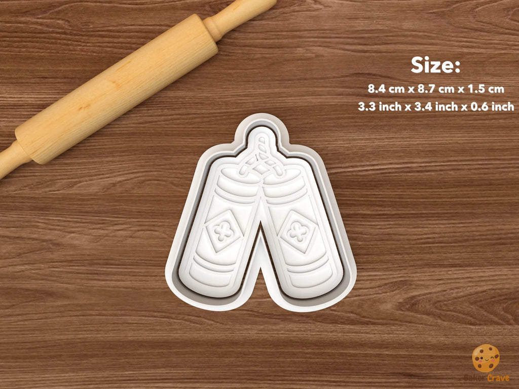 Lunar New Year Cookie Cutter Set STL File - single firecrackers