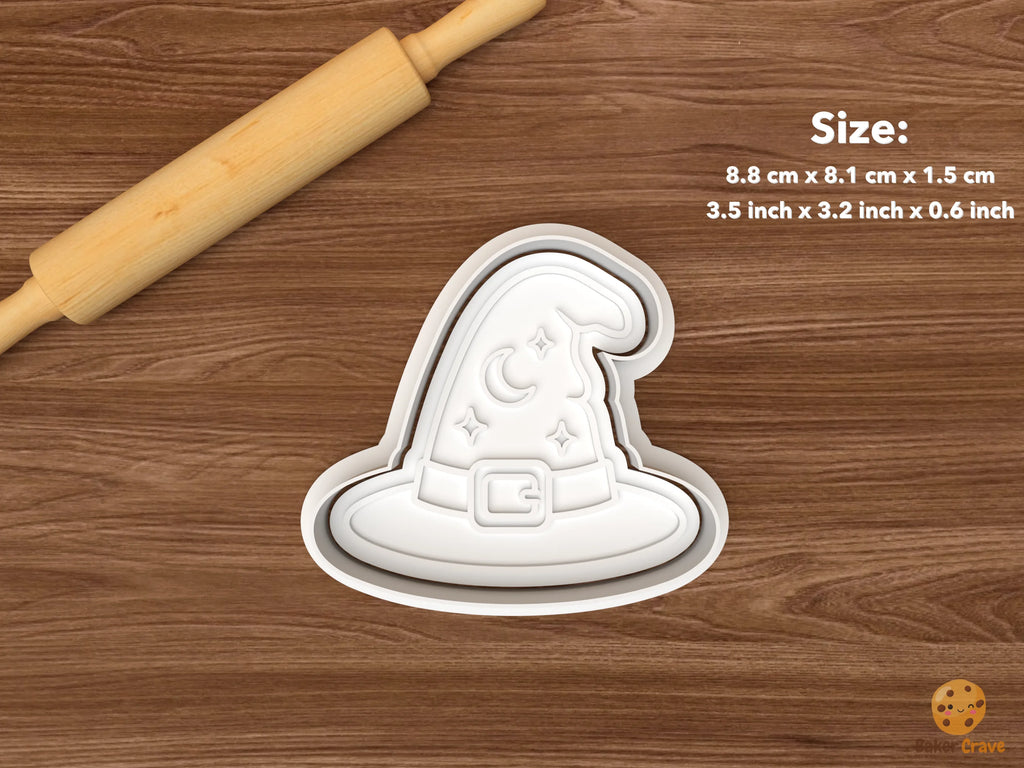 Magic Wizard Cookie Cutter Set STL File - single wizard hat