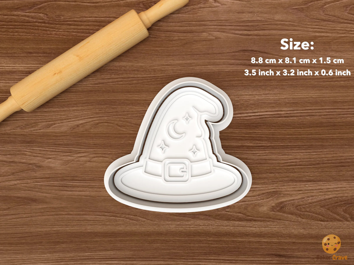Magic Wizard Cookie Cutter Set STL File - single wizard hat